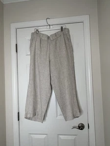 Talbots Nantucket Pullon Wide Leg Crop Pants 1X Plus Size NWT - Picture 1 of 9