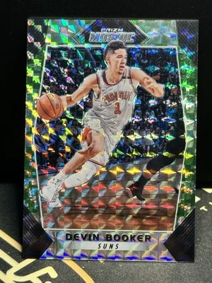 2017-18 Panini Prizm Mosaic Camo /25 Devin Booker #76 Jersey# & 1st Printed 1/25 - Image 1 of 2