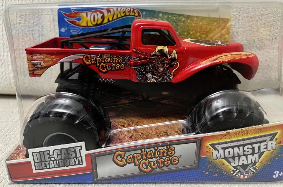 Hot Wheels Captain's Curse Monster Jam Truck 1:24 Die Cast Body 2010 NIP - Image 1 of 4