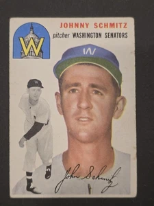 Johnny Schmitz 1954 Topps #33 Washington Senators VG - Bild 1 von 2