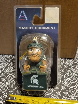 Michigan State Spartans Mascot Ornament NCAA Team Sports America - Image 1 of 4