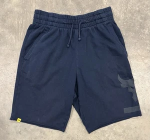 Under Armour Project Rock Shorts Herren Small blau Fitness Jogginghose Bull Logo - Bild 1 von 6