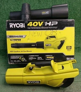 RYOBI RY404013BTL 40V Brushless Cordless Whisper Series 600CFM Blower -Tool Only - Picture 1 of 17