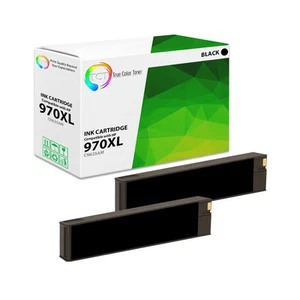 2Pk TCT 970XL 970 XL Negro HY Para HP OfficeJet Pro X476DW X476DN Tinta - Imagen 1 de 6