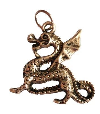 großer DRACHE Anhänger Tibet Silber Schmuck NEU - Bild 1 von 2