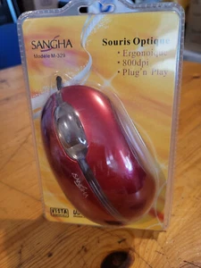 Souris Optique Rouge USB SANGHA M-329 Résolution 800 dpi - Picture 1 of 4