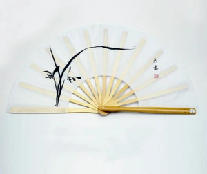 High-end Chinese style orchid tai chi kung fu martial arts performance fan new - Picture 1 of 5