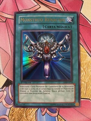 Monster Reborn spanish LDD-S118 Ultra Rare 1st Edition Spanish HP (SO) - Image 1 of 2