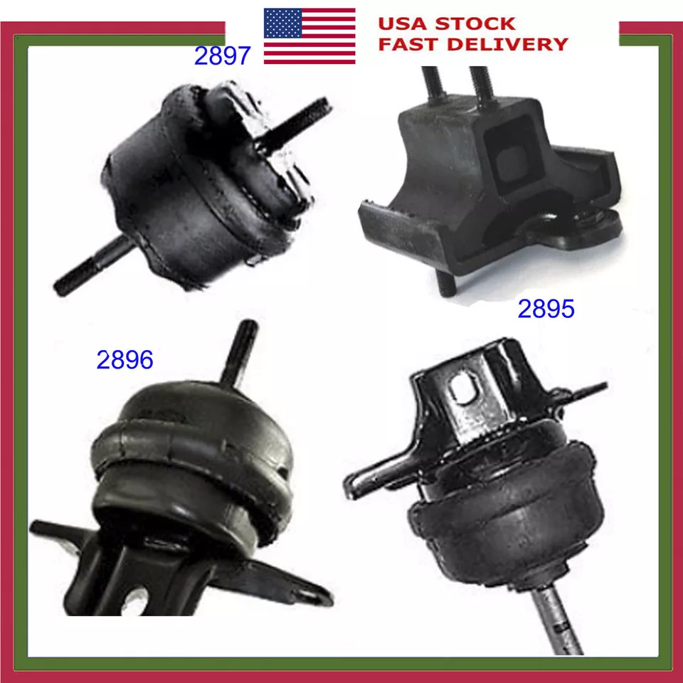 For 00-05 Lesabre Pontiac Bonneville 3.8L Motor & Trans. Mount Set 4PCS M1107 - Image 1 of 4