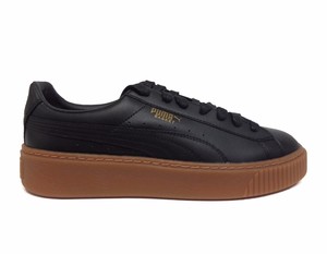puma black flat shoes