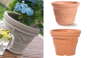 Brick Round Planter Flower Pots Large Outdoor Classic Durable 8L - 60L - Picture 1 of 21