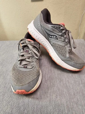 Mujer Saucony Cohesion 13 Rejilla Gris Rosa Blanco Zapatos para Correr Talla 9 S10559-15 Foto 1 de 4