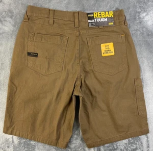 Ariat Rebar M4 Cargo Shorts Mens 30 Stretch Flex Canvas Work Wear 32" Waist - Picture 1 of 10