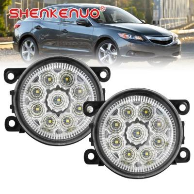 Parachoques delantero de conducción para Acura ILX 2013-2017 luz antiniebla lente transparente lámpara 2 piezas Foto 1 de 4