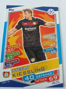 Match Attax Champions League 16/17 Lev 15 Stefan Kiessling Near Mint Card