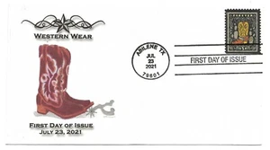 2021 Western Wear - Boot, #4 of 5, First Day of Issue. - Picture 1 of 2