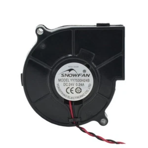 SNOWFAN YY7530H24B 24V 0.24A 7530 Turbo Fan Double Ball Blower Hole Pitch 80MM - Picture 1 of 6