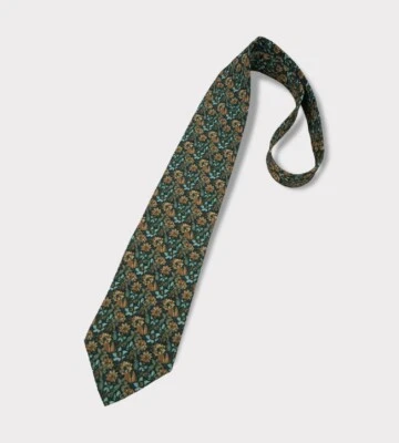 Corbata GIVENCHY SELECTION COUTURE Verde Floral Seda LUJO ITALIA Foto 1 de 3