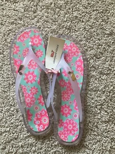 Chanclas caribeñas florales de gelatina talla 9 - Imagen 1 de 5