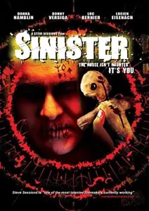 Sinister DVD VIDEO MOVIE Steve Sessions horror Donna Hamblin Lucien Eisenach - Imagen 1 de 1
