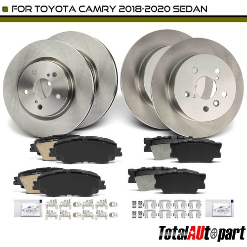 12x Disc Rotors & Brake Pads for Toyota Camry 2018 2019 2020 Front