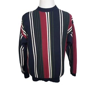 Woods & Gray Mens Large Sweater Cotton Pullover Multicolor Striped Long Sleeve - Picture 1 of 10