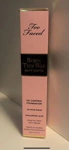 NEW TOO FACED BORN THIS WAY SOFT MATTE OIL CONTROL FOUNDATION PRALINE NIB! - Picture 1 of 1