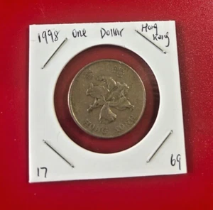 1998 ONE YUAN HONG KONG COIN - NICE WORLD COIN !!! - Picture 1 of 2