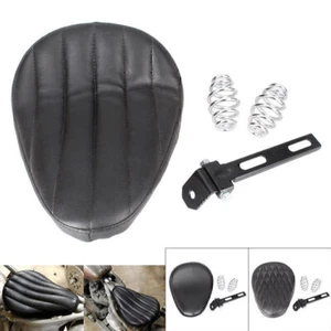 Set coprisedile anteriore conducente solo con morsetto per Harley Bobber Chopper - Foto 1 di 12
