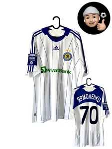 2009 2010 Dynamo Yarmolenko Ukraine Adidas Vintage Retro Kit Soccer Jersey Shirt - Picture 1 of 9