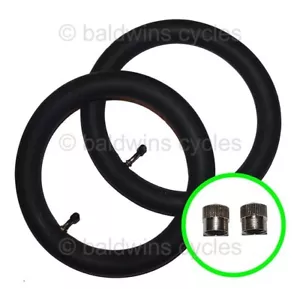 2 x BUGABOO DONKEY Pram Inner Tubes 10" / 10 1/2" - 90º Bent / Angled Valve - Picture 1 of 7