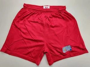 Dodger Vtg Boys Medium Red with Softball Logo Basketball 5" Shorts USA Made  - Picture 1 of 10