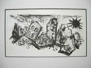 Otto DIX - WEHERUFE über UNBUSSFERTIGE - OriginalLithographie zum MATTHÄUS 1960 - Bild 1 von 2