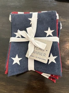 Sur La Table Stars and Stripes 10 Flags Banner 6 1/2 feet long - Picture 1 of 2