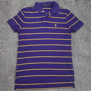 Polo Ralph Lauren Poloshirt Herren XS XSmall Lila Gestreift Kurzarm Pony Golf - Bild 1 von 20