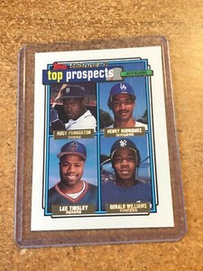 1992 Topps Gold Winner Baseball  # 656 Prospects Pemberton Tinsley Williams RC