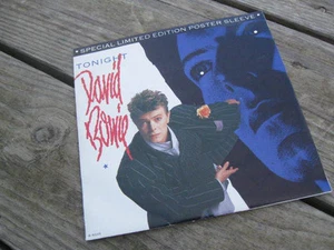 DAVID BOWIE 1984 "tonight" NEW/MINT ORGNL LIMITED EDTN US FOLD-OUT POSTER SLV 7" - Picture 1 of 4