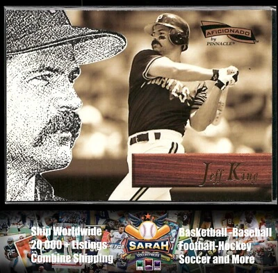 1996 Pinnacle Aficionado #34 Jeff King - Image 1 of 2
