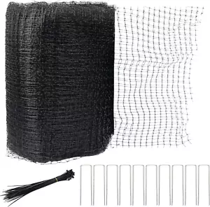 Bird Netting, 7 X 100 FT Black Deer Fence Netting Reusable Protective Garden Net - Picture 1 of 12