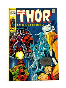 Thor #162 (1969) vtg comic bookOrigin of Galactus Jack Kirby Silver age key - Picture 1 of 16