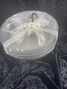 shimmer bowls shiny sparkle set NWT wedding gift Silver - Picture 1 of 9