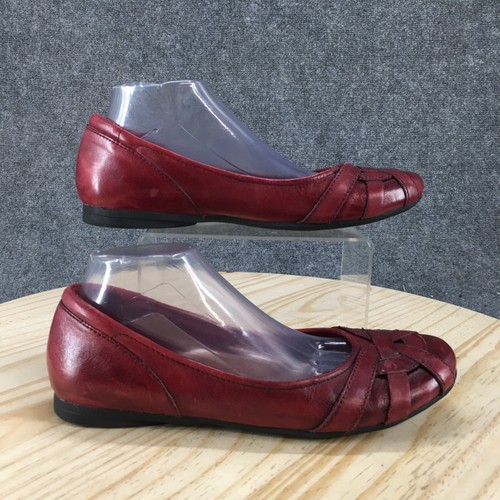 Scarpe Cobb Hill By New Balance donna 11 ballerine strette pelle rossa casual