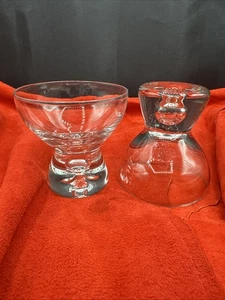 Vtg Iittala by Tapio Wirkkala Set of Two Bubble Sherry Glasses. Made in Finland - Picture 1 of 12