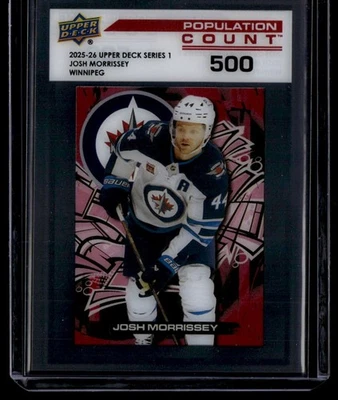2025-26 Upper Deck HOCKEY Series 1  - Josh Morrissey #PC-12 POPULATION COUNT 500 - Image 1 of 2