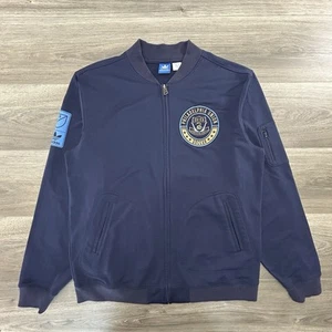 Philadelphia Union Adidas Chaqueta de Pista Para Hombre Grande Azul Cremallera Completa Fútbol MLS - Imagen 1 de 8