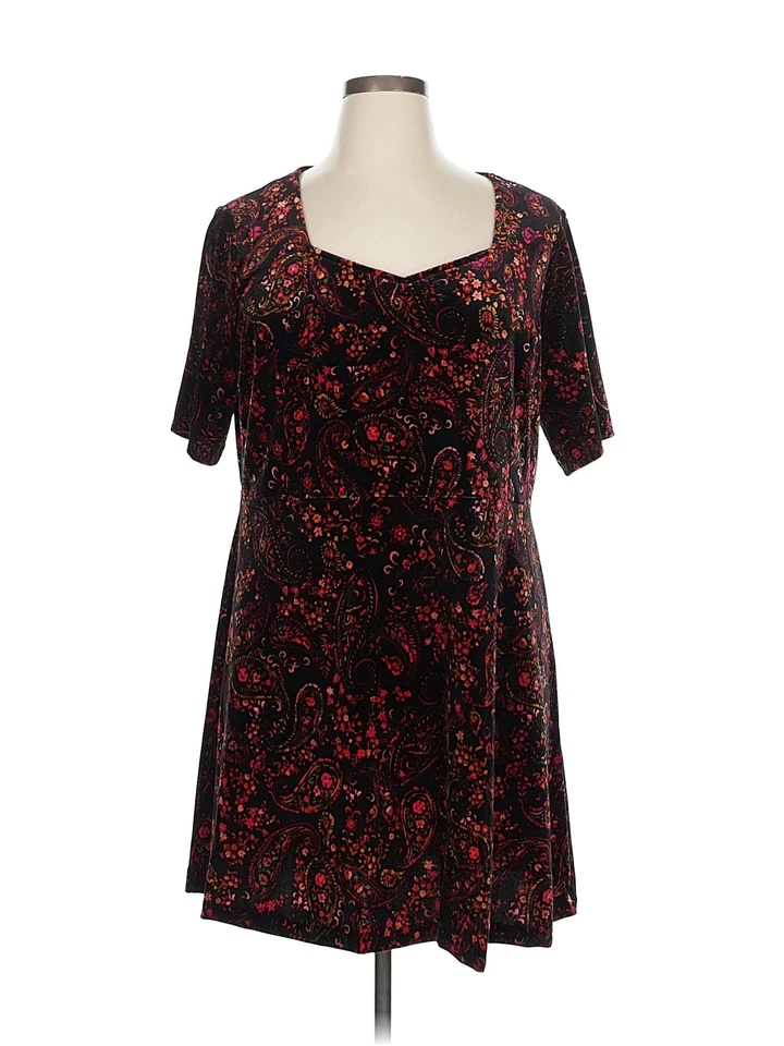 Isaac Mizrahi ¡EN VIVO! Vestido informal negro XL Petites para mujer Foto 1 de 4
