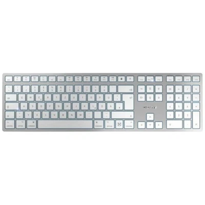 CHERRY KW 9100 SLIM FOR MAC Kabellos Tastatur Deutsch, QWERTZ Weiß - Bild 1 von 4