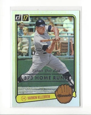 2017 Donruss '83 Retro Var. Stat Line Career #RV46 Harmon Killebrew Twins /500 - Image 1 of 2