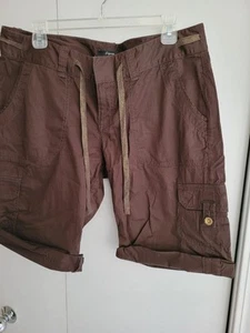 Express High Rise Brown Bermuda Style Shorts. Women’s Size 12 - NEW - Picture 1 of 5