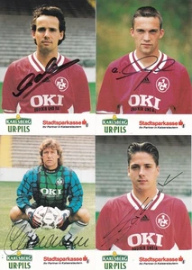 1.FC Kaiserslautern, Saison 1994/95, 14 Autogrammkarten mit Originalunterschrift - Picture 1 of 1